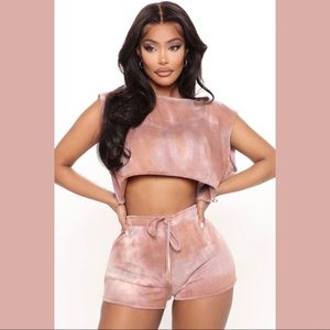 Make It Pop: Tie Dye Matching Shorts & Tank! Small